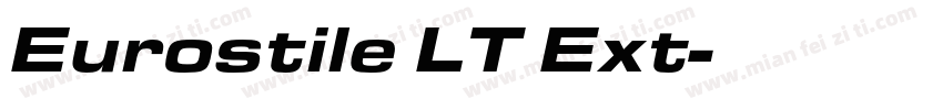Eurostile LT Ext字体转换